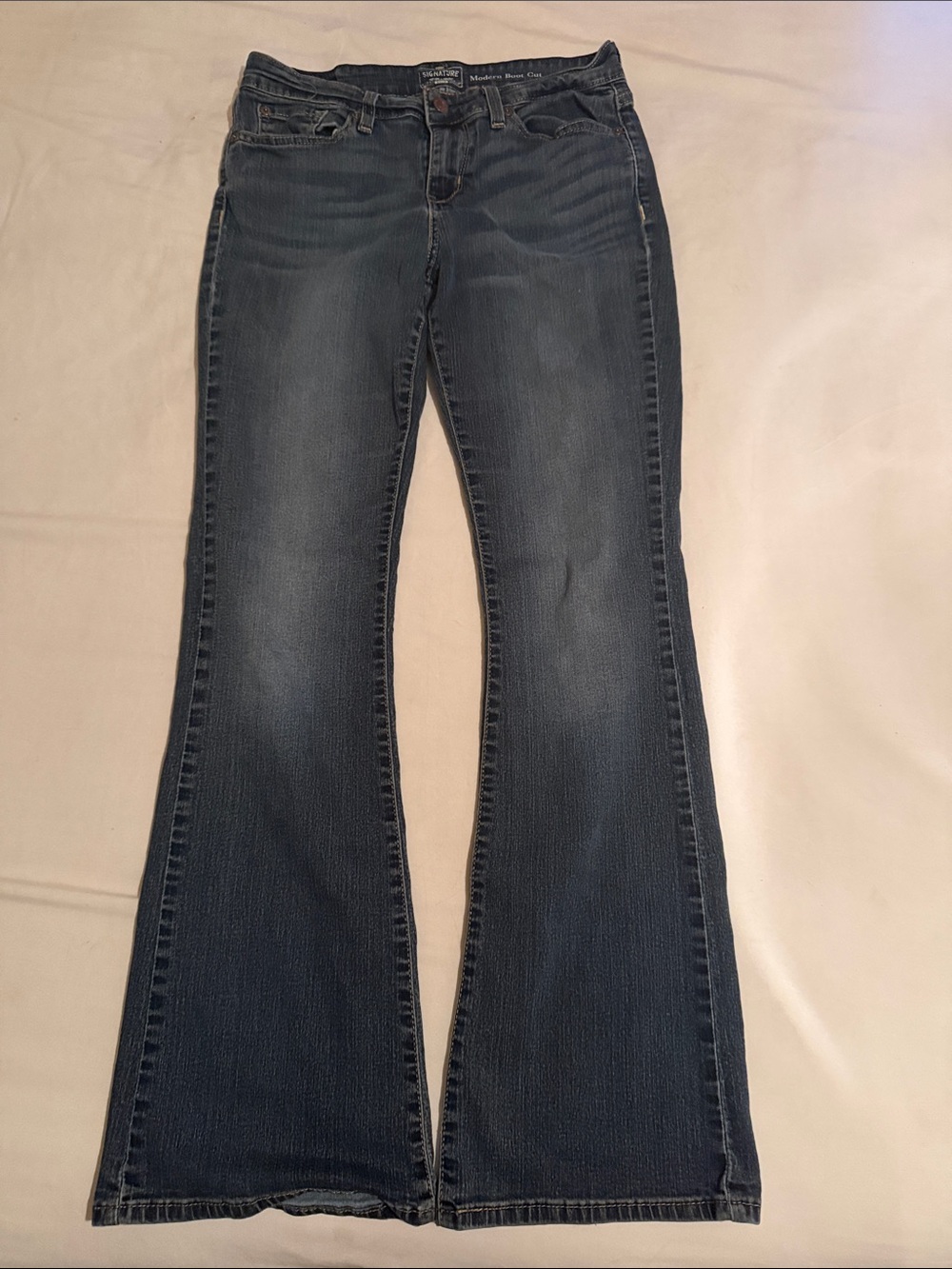 Signature by Levi Strauss Dark Blue Bootcut Jeans
